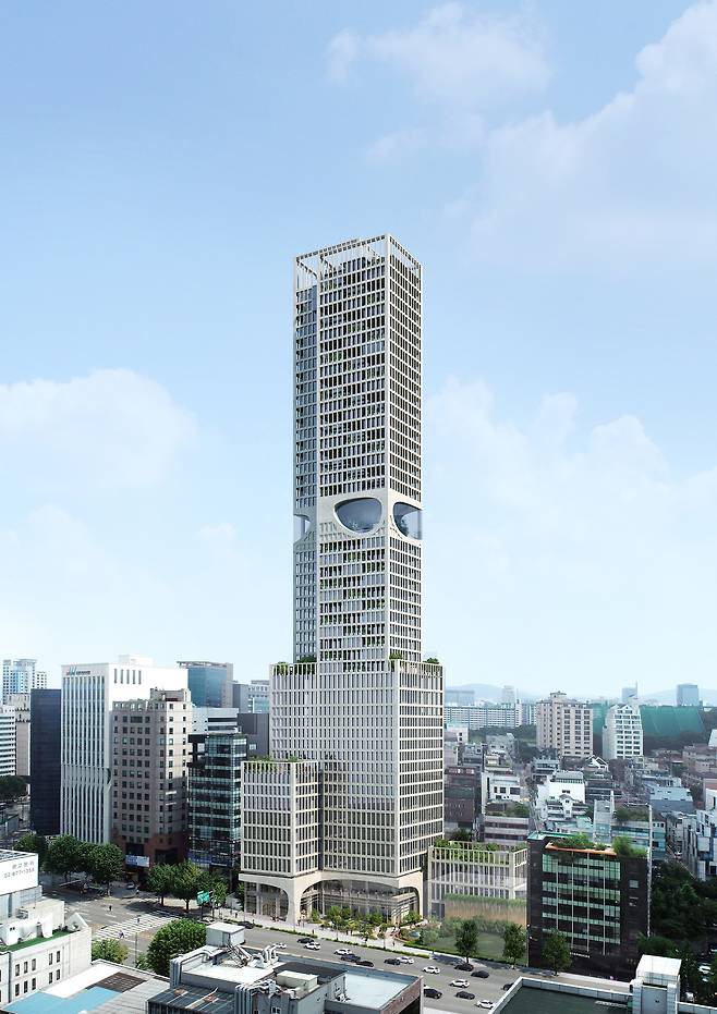 서울시 강남구 청담동 49층 규모 관광호텔 조감도. [서울시]