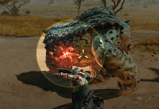 ▲ 같은 부위를 반복적으로 공격하면 붉은색의 '상처'가 생성! 상처를 파괴하면 다양한 이점이 있다