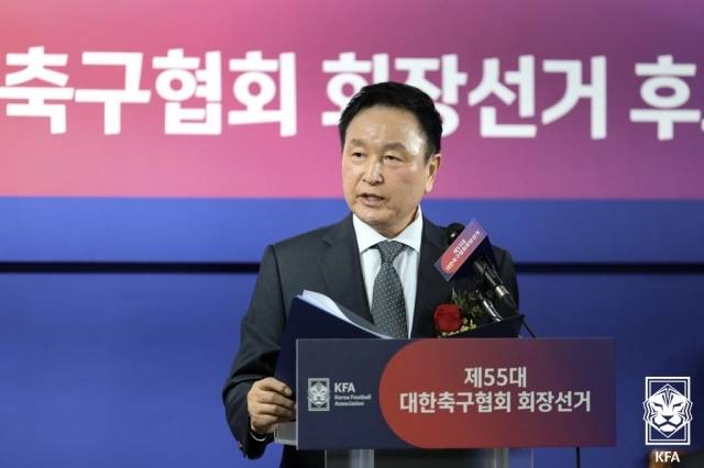 허정무 전 대한축구협회장 후보가 낙선 후 입장을 밝혔다. 사진=대한축구협회 제공