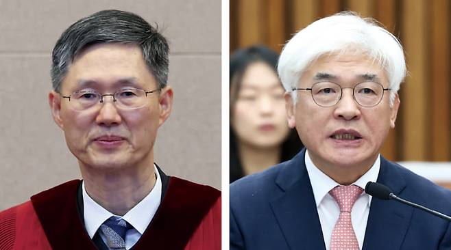 문형배 헌법재판소장 권한대행, 마은혁 헌법재판관 후보자 ⓒ연합뉴스·시사저널 박은숙