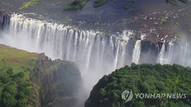하늘에서 본 빅토리아 폭포 [자료사진. 재판매 및 DB 금지]