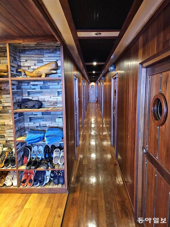 리틀 프린세스호의 객실 내부.