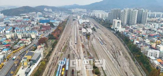 대전 대덕구 읍내동 일원에 위치한 대전조차장 전경. (사진=대전시 제공)