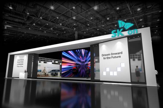 SK온의 '인터배터리 2025' 부스 조감도. SK온 제공.