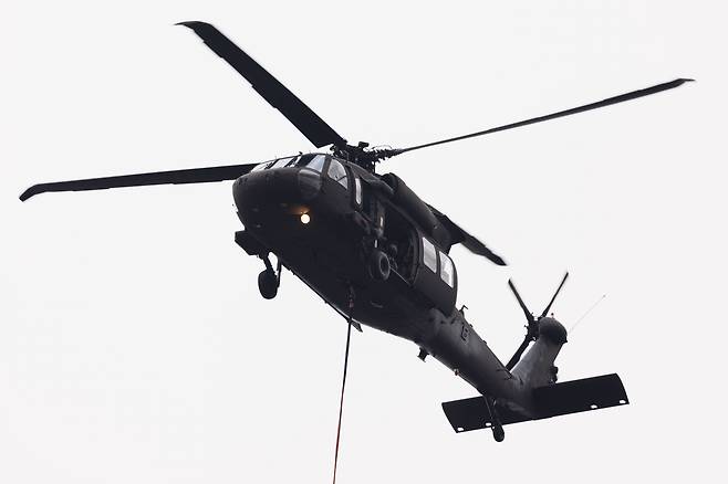 시코르스키 UH-60M 블랙호크 헬기. EPA=연합뉴스