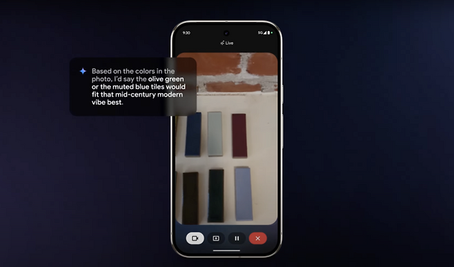 구글 제미나이 라이브의 ‘실시간 영상 대화(Live Video)’ 기능 [사진 = 구글 유튜브 캡쳐]