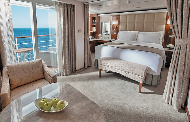 리젠트세븐시즈 크루즈 보이저호 객실 / 사진=모두투어 홈페이지