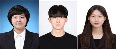 (왼쪽부터) 경희대 정윤화 연구원, 건국대 서민호 석사과정생, 서비손 학생. (사진=경희대 제공) *재판매 및 DB 금지