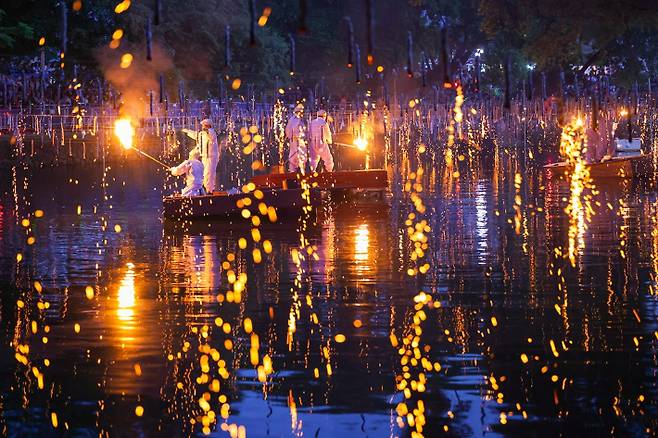 함안낙화놀이. 함안군 제공