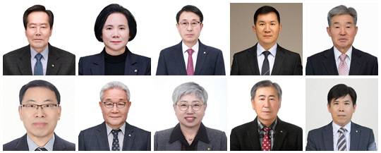박성원 아산새마을금고 (시계방향),박완례 백제새마을금고 ,  방효목 천안미래새마을금고 ,송재진 보령시새마을금고 ,송주동 청양새마을금고, 이재우 천안새마을금고 ,윤중선 소원새마을금고 ,윤용미 삼성새마을금고 ,유인명 탕정새마을금고, 염병호 당진서부새마을금고
