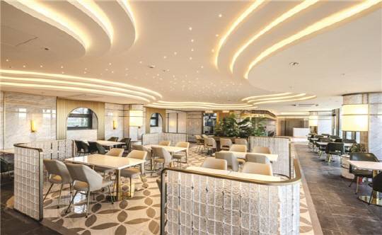 신세계 푸드를 통해 4월 '삼식 서비스'가 제공될 '신검단 로열파크씨티Ⅱ' 내 트리니티라운지 모습. [DK아시아 제공]