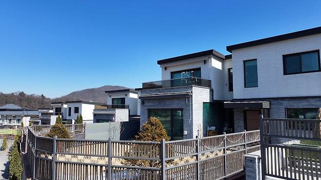 경기도 광주시 도척면 방도리 일대의 단독주택 모습. [이건욱 PD]