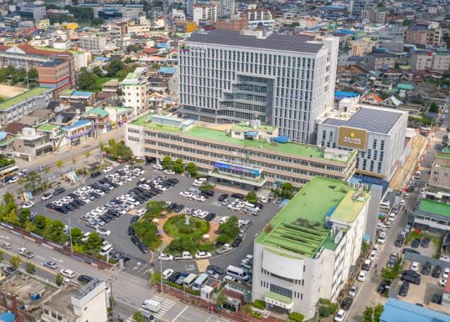 ▲익산시 신청사 주변지역 항공사진 ⓒ익산시