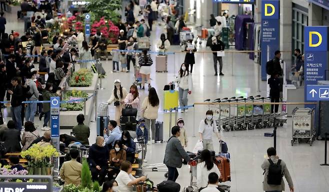 인천국제공항 입국장. 뉴스1