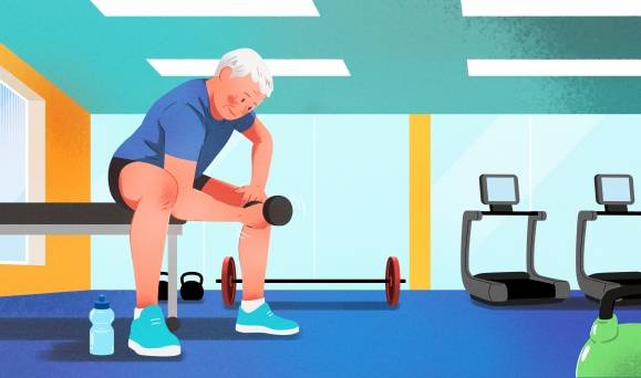 근육 강화 운동 이미지. 아이클릭아트