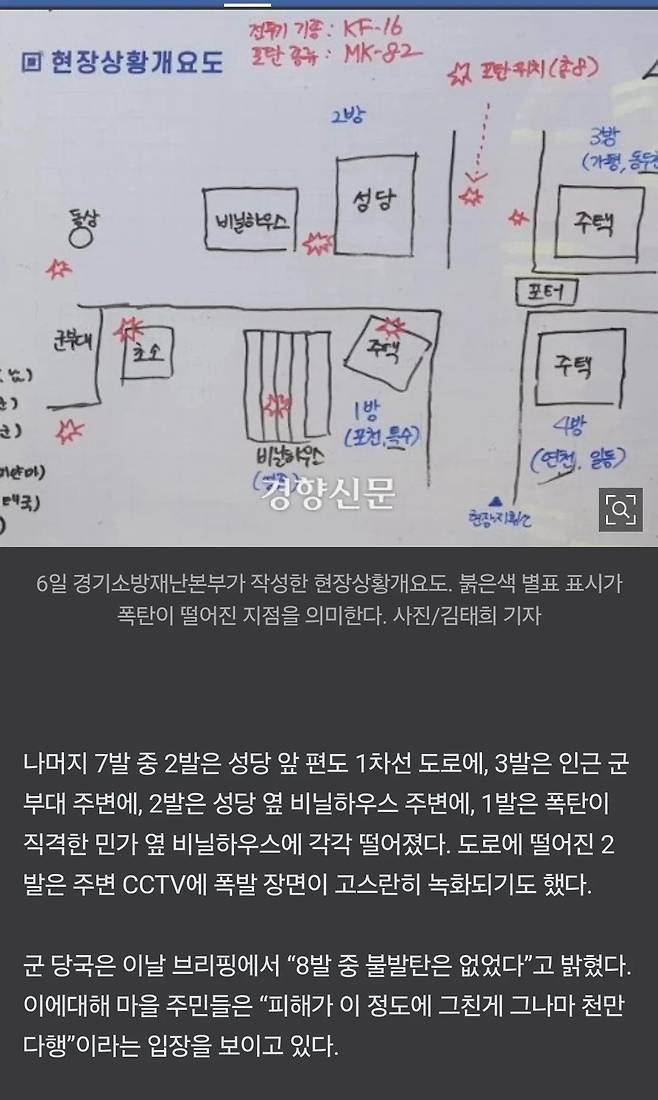 포천 현장상황 정리 지도