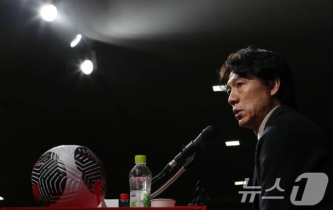 홍명보 축구 국가대표팀 감독이 10일 축구대표팀 소집 명단을 발표한다. /뉴스1 ⓒ News1 박세연 기자