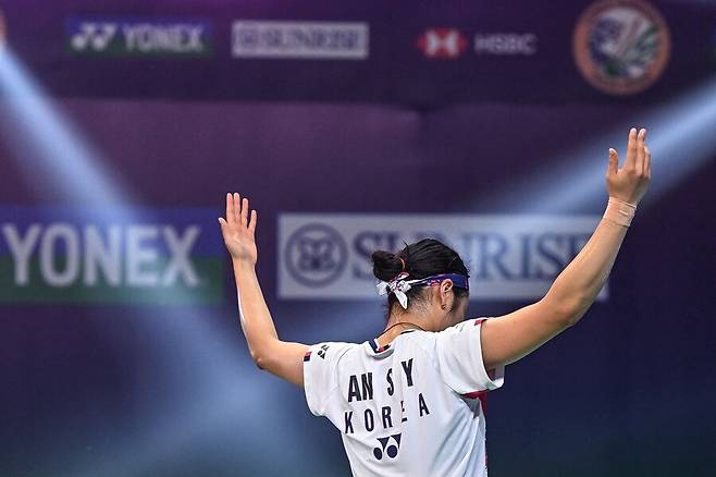 ▲ 안세영은 올해 참가한 3개 대회에서 전부 우승했다. 오를레앙 마스터스에서는 결승전에서 천적 천위페이를 만나 압도적인 점수 차로 2-0 완승을 거뒀다. ⓒ연합뉴스/AFP