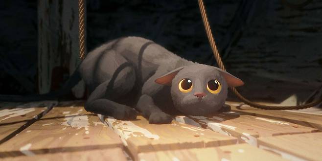 애니메이션 영화 '플로우' 속 한 장면 [판씨네마 제공. 재판매 및 DB 금지]