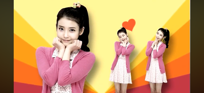 아이유. 농심 유튜브 채널.