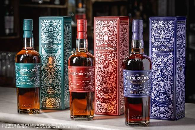 (왼쪽부터) 더 글렌드로낙의 ‘마스터스 앤솔로지’ 컬렉션 3종ⓒ한국브라운포맨