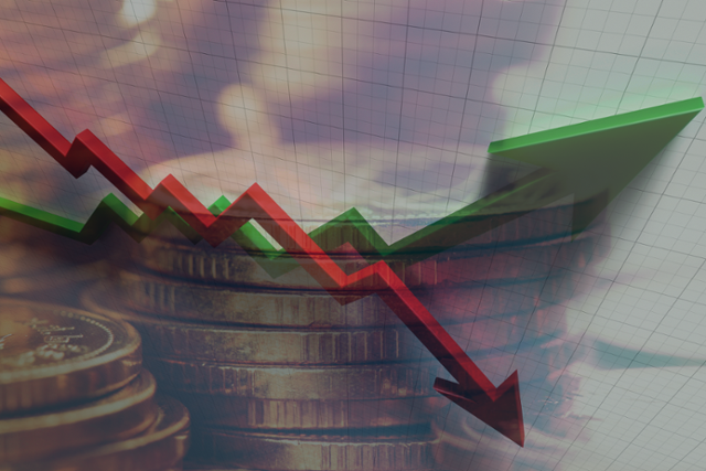 주가 하락. 증시 폭락. 경제 불황. 게티이미지뱅크