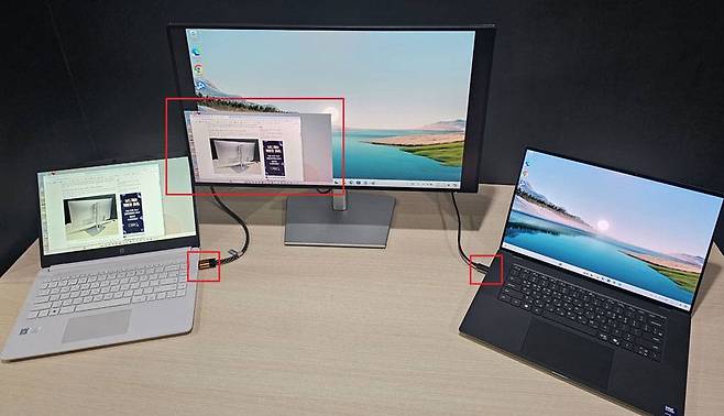 PC 2대의 화면을 동시에 볼 수 있는 PIP 기능 / 출처=IT동아