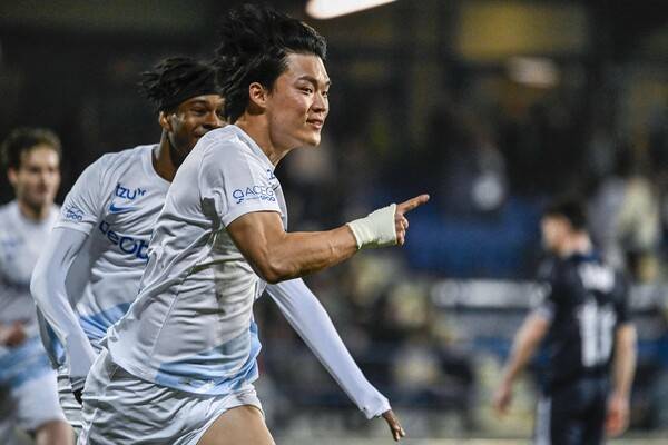 ▲ 벨기에 주필러리그 헹크 공격수 오현규. ⓒ연합뉴스/AFP