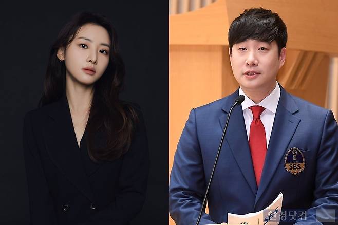 김다영 SBS 아나운서(왼쪽), 방송인 배성재  /사진=한경DB, SBS