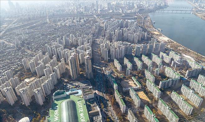 서울 송파구 잠실동 일대 아파트 단지. (매경DB)