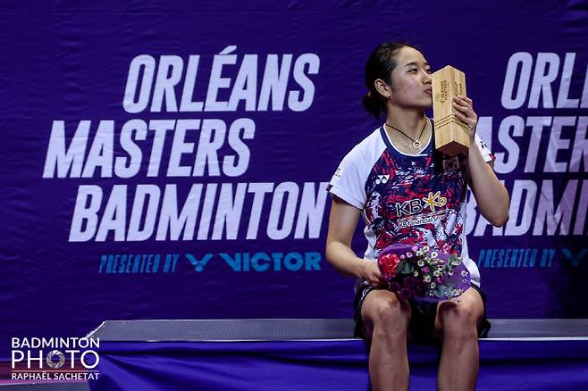 오를레앙마스터즈에서 우승한 안세영. 사진제공=대한배드민턴협회