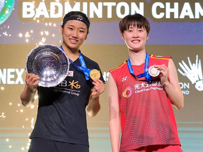 2023년 전영오픈에서 우승할 당시 안세영. 사진제공=대한배드민턴협회