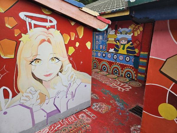 타이중의 명물인 무지개마을.