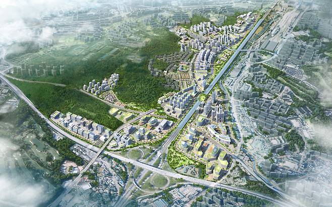 용인플랫폼시티 조감도. 용인시 제공