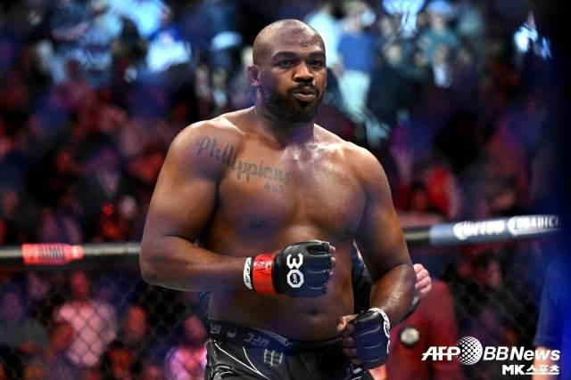 존 존스는 시릴 간, 스티페 미오치치를 꺾었다. 다음 상대는 톰 아스피날이 될 가능성이 매우 크다. 사진=AFPBBNews=News1