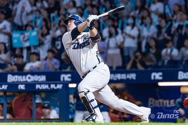 NC의 주전 포수인 김형준. 사진=NC 제공