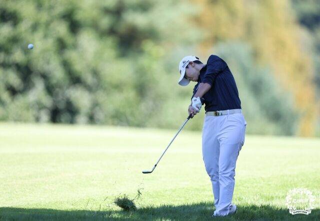 박성현의 지난해 KLPGA 투어 하이트진로 챔피언십 경기 모습. /KLPGA