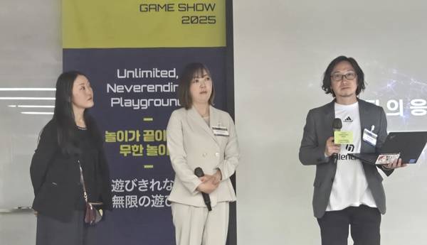 - 카요 요시다 TGS 해외참가사 운영사무국 매니저, 사키 야마무라 TGS&nbsp;운영사무국 매니저, 타이요 타나베 TGS&nbsp;운영사무국 수석