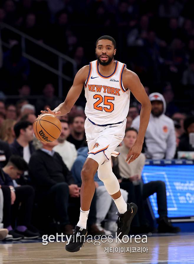 최근 감독에게 출전 시간 조정을 요청한 뉴욕 포워드 미칼 브릿지스. 사진=게티이미지