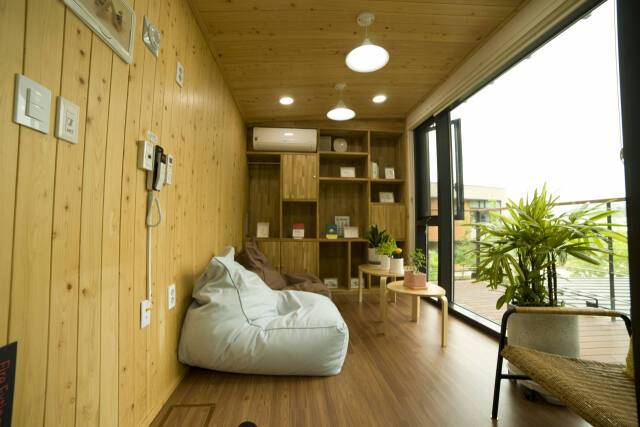 푸른숲 책뜰. 도서관제공