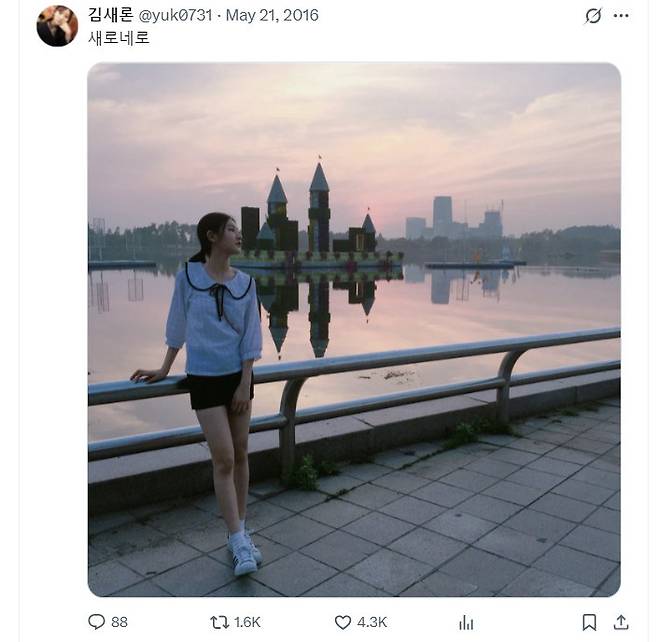 고 김새론 소셜 계정 캡처