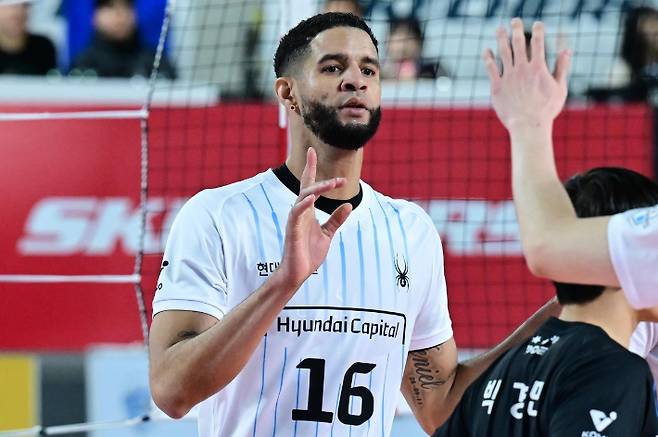 프로배구 남자부 역대 최다 득점 기록을 세운 현대캐피탈 레오. 한국배구연맹