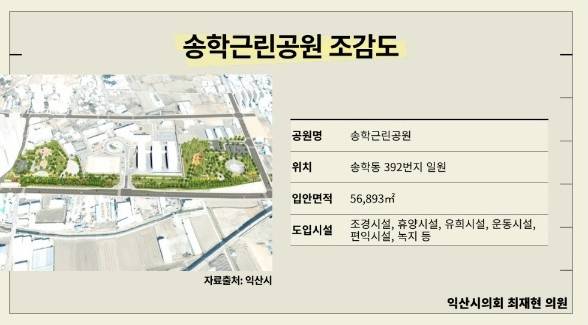 ▲최재현 익산시의원(모현·송학)이 13일 '제268회 임시회 2차 본회의' 5분 자유발언을 통해 "송학근린공원 조성의 신속한 추진과 예산 확보가 절실하다"며 강하게 촉구하고 나섰다. ⓒ최재현 익산시의원