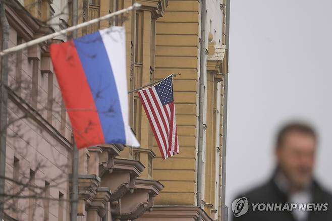 러시아 모스크바 소재 미국 대사관 [EPA 연합뉴스 자료사진. 재배포 및 DB 금지]