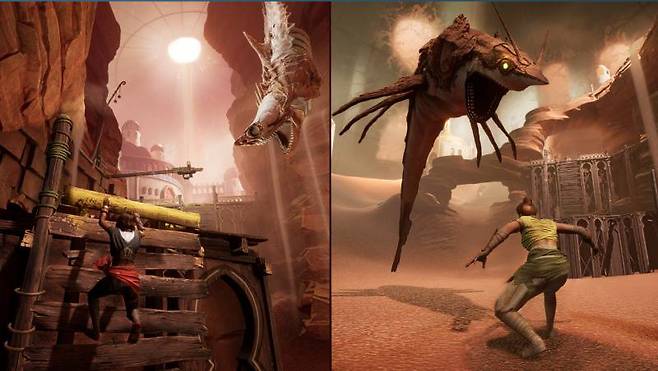 SF 세계과 판타지 세계를 오가며 플레이를 하게 된다