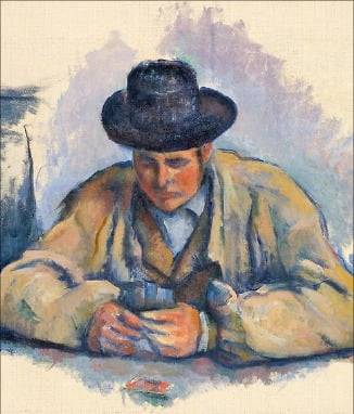 세잔, ‘카드놀이하는 사람들 습작’. /우스터미술관 소장