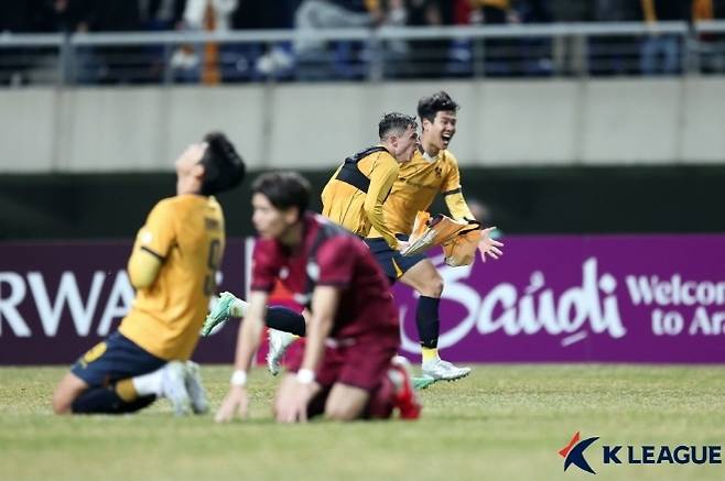 올 시즌 ACLE 8강에 오른 광주 FC. 사진=한국프로축구연맹