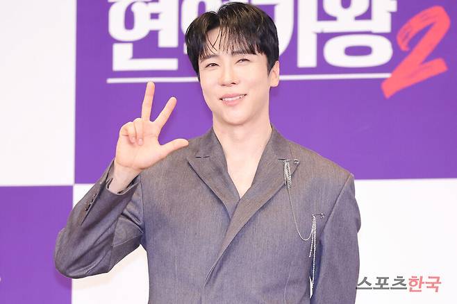 MBN 서바이벌 예능 '현역가왕2' 기자간담회에 참석한 에녹. 25.3.12 ⓒ이혜영 기자 lhy@hankooki.com