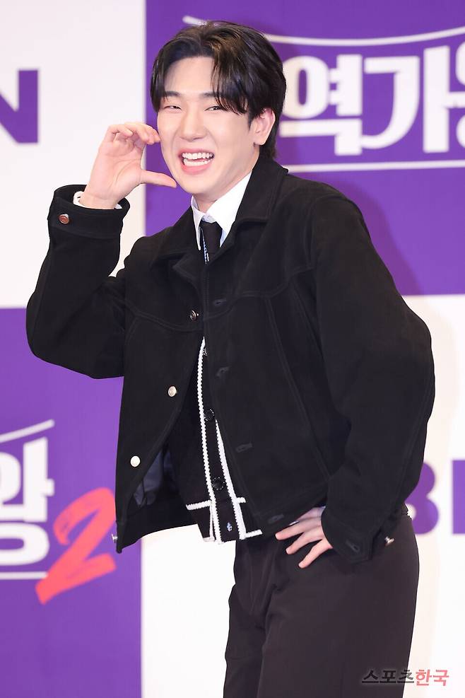 MBN 서바이벌 예능 '현역가왕2' 기자간담회에 참석한 최수호. 25.3.12 ⓒ이혜영 기자 lhy@hankooki.com