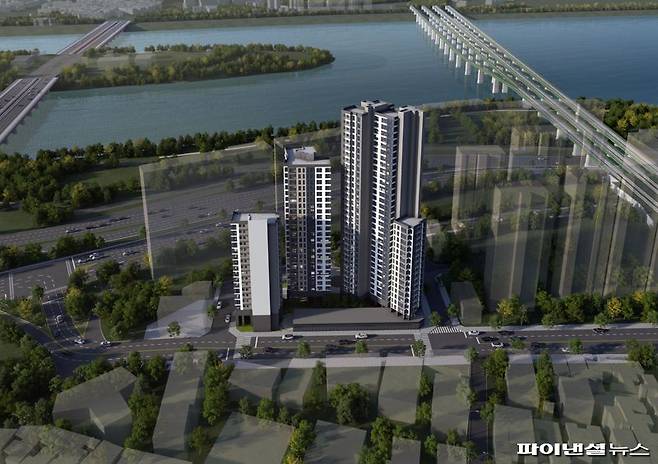 강변강서 재건축 조감도. 용산구 제공